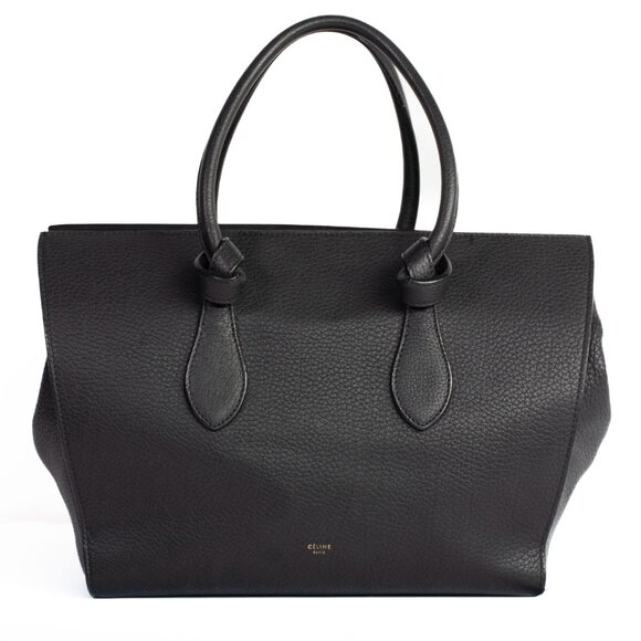 Authentic Celine Black Tie Knot Tote Medium - Picture 1 of 10